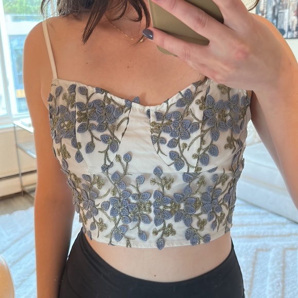 Embroidered Corset Top - Picture 2 of 6
